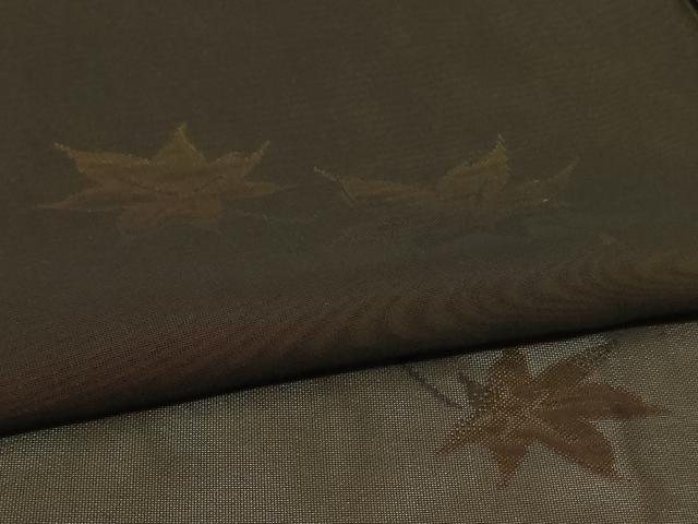 平和屋着物*夏物 小紋 風通紗 楓文 正絹 逸品 AABI7850jd