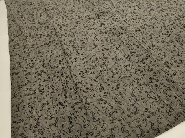平和屋着物*夏物 小千谷ちぢみ 唐草文 麻 逸品 AABI7859jd