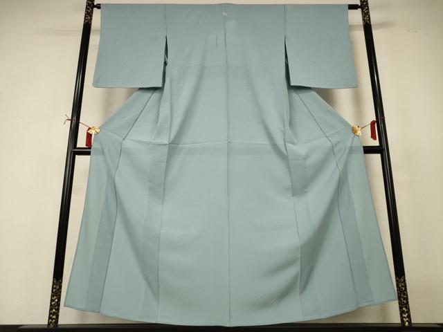 平和屋着物*夏物 色無地 絽 水浅葱色 正絹 逸品 AABI7865jd