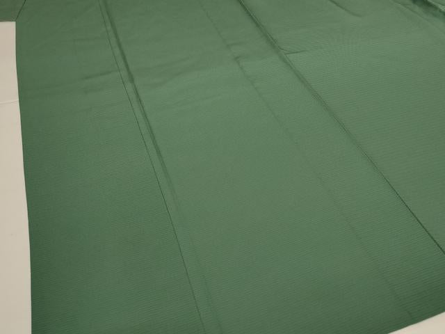 平和屋着物*夏物 色無地 絽 老竹色 正絹 逸品 未使用 AABI7901jd