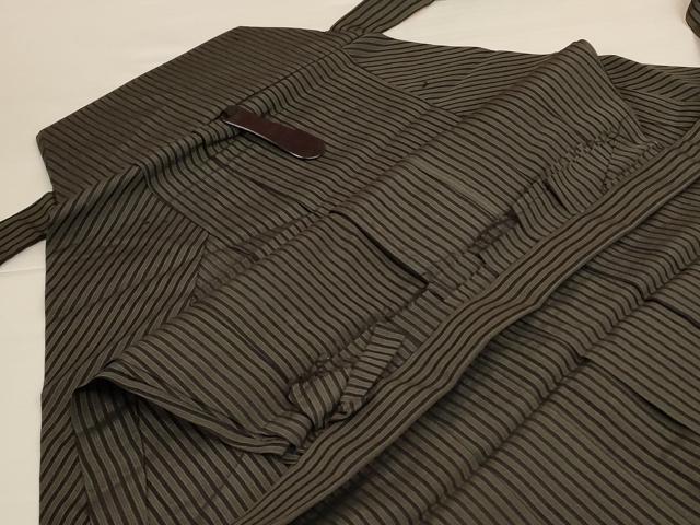 平和屋着物*夏物 男性 馬乗り袴 縞 正絹 逸品 未使用 AABI7902jd