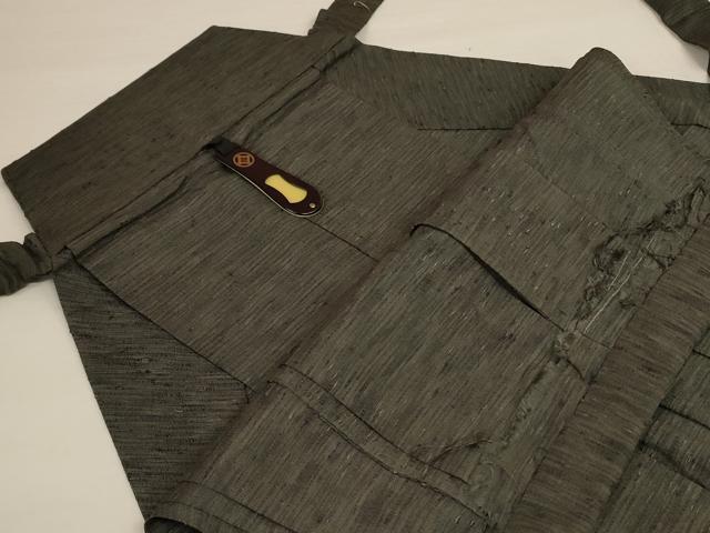 平和屋着物*夏物 男性 馬乗り袴 霞文 正絹 逸品 未使用 AABI7903jd
