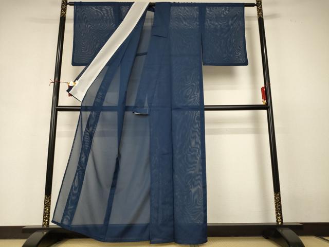 平和屋着物*夏物 色無地 絽 褐返色 洗える着物 AABI7915jd