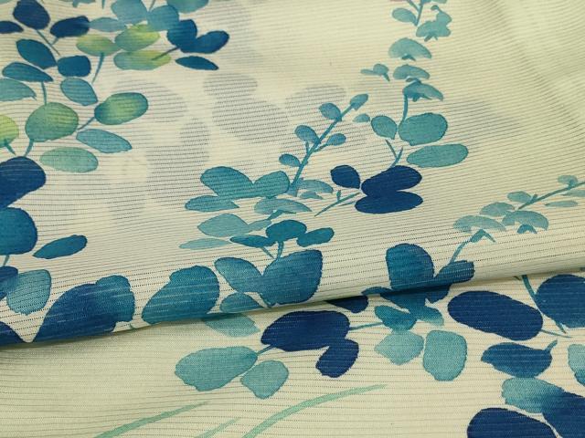 平和屋着物*夏物 訪問着 絽 草花文 洗える着物 AABI7919jd