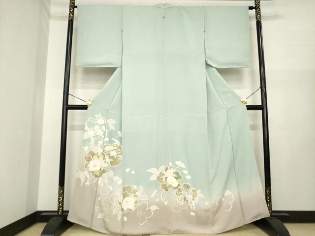 平和屋着物●豪華色留袖 舞花文 暈し染め 金彩 正絹 逸品 AABI7925ck