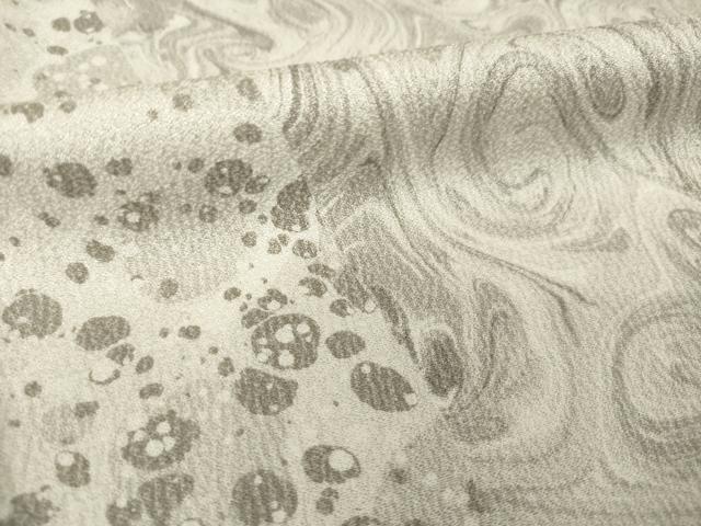 平和屋着物●訪問着 墨流し文様 正絹 逸品 AABI7933ck