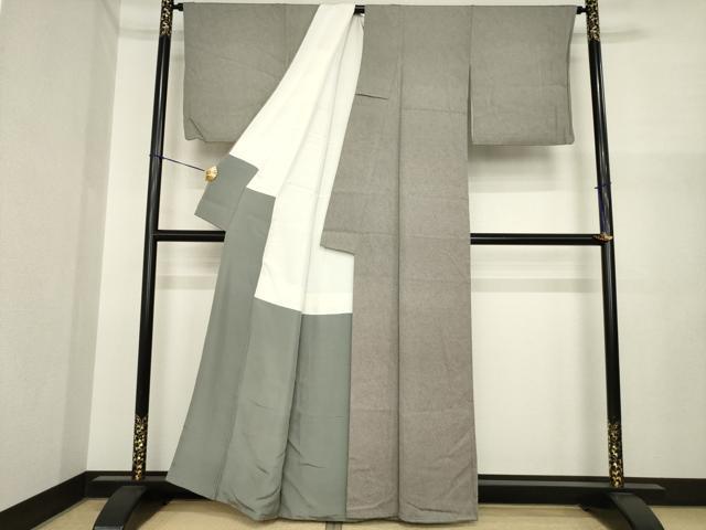 平和屋着物●江戸小紋 鮫小紋柄 正絹 逸品 AABI7944ck