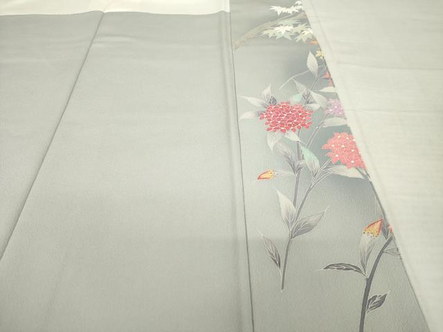 平和屋着物●訪問着 友禅 紫陽花 正絹 逸品 AABI7951ck