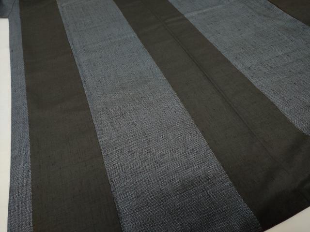 平和屋着物●結城紬 100亀甲 間道 正絹 逸品 AABI7962ck