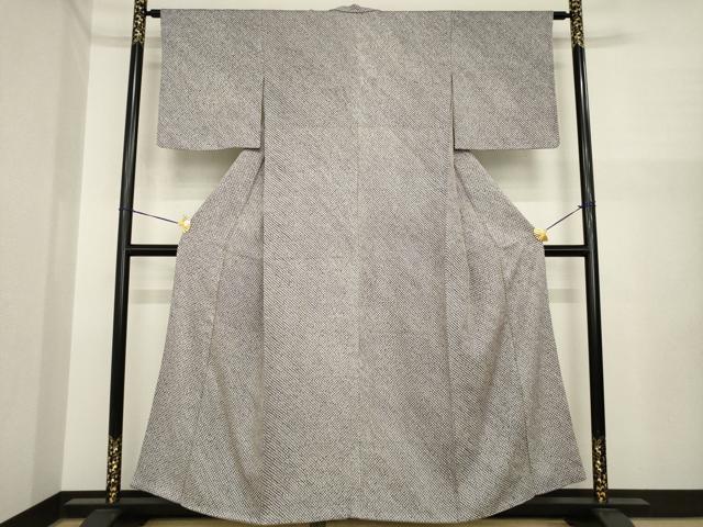 平和屋着物●大変加工の良い総絞り小紋 正絹 逸品 AABI7974ck
