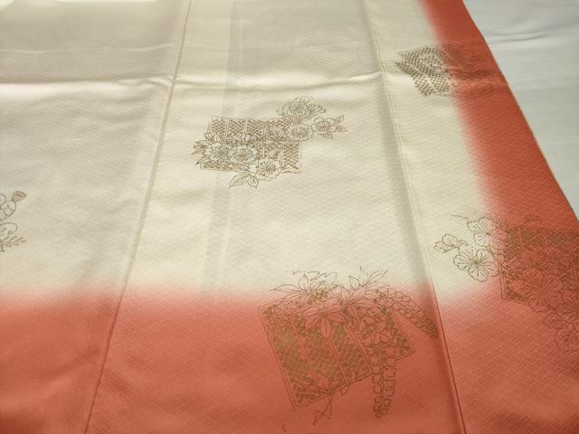 平和屋着物●豪華振袖 若紫 駒刺繍 御所車花文 金彩 正絹 逸品 AABI7976ck