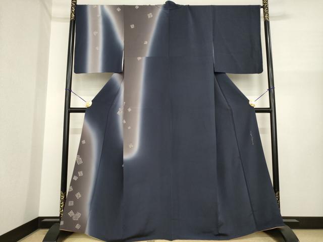 平和屋着物●こむさでもーど・COMME CA DU MODE 訪問着 三枡 暈し染め やまと誂製 正絹 逸品 AABI7982ck