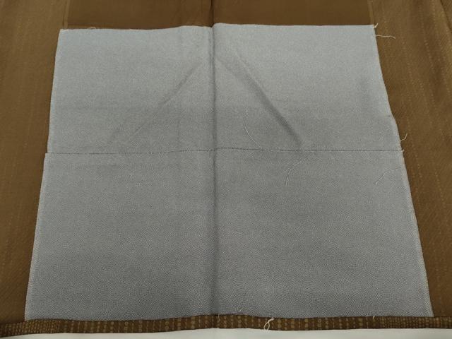 平和屋着物▽上質な小紋 単衣 変わり縞 正絹 逸品 AABI8001cs