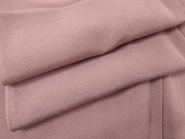 平和屋着物▽上質な色無地 単衣 石竹色 正絹 逸品 AABI8007cs