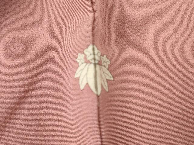 平和屋着物▽上質な色無地 単衣 紅梅色 正絹 逸品 AABI8008cs