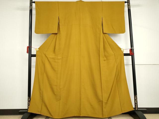 平和屋着物▽上質な小紋 単衣 花格子 正絹 逸品 AABI8019cs
