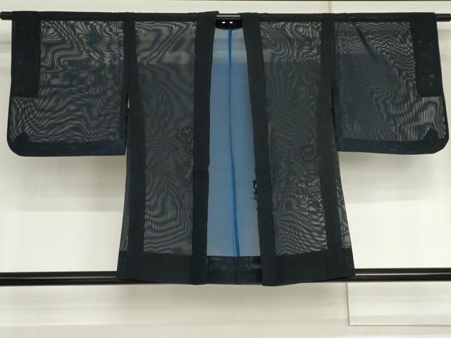 平和屋着物▽羽織 スリーシーズン 春夏秋 塵除け 枝花文 正絹 逸品 AABI8034cs