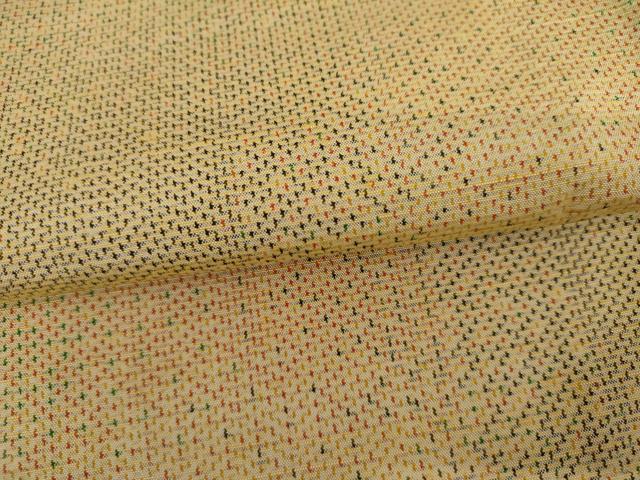 平和屋着物▽上質な紬 単衣 霞文 正絹 逸品 AABI8053cs