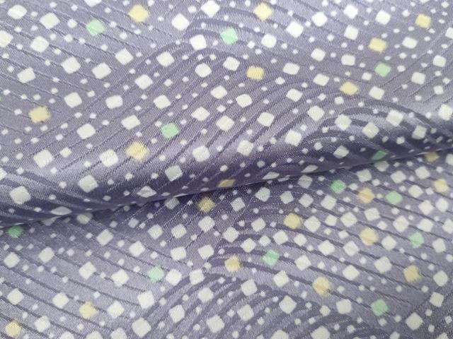 平和屋着物▽男性 小紋 単衣 散らし文様 洗える着物 AABI8076cs