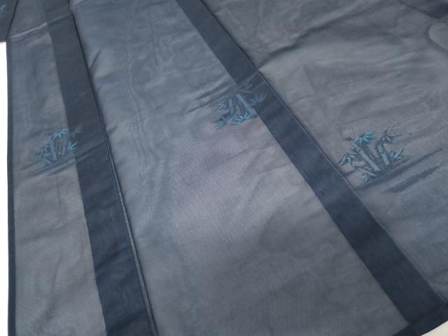 平和屋着物*夏物 小紋 紗 笹竹文 正絹 逸品 未使用 AABI8090cs