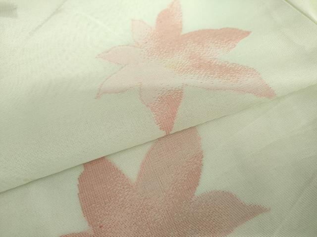 平和屋着物*夏物 小紋 紗 楓文 正絹 逸品 AABI8096cs