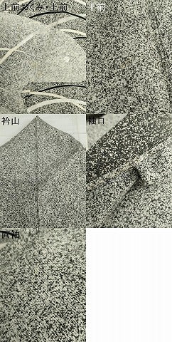 平和屋着物*夏物 訪問着 絽 駒刺繍 露芝 たたき染め 銀彩 正絹 逸品 AABI8108cs