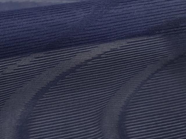 平和屋着物*夏物 色無地 絽 流水紋紗 紺藍色 洗える着物 AABI8142cs