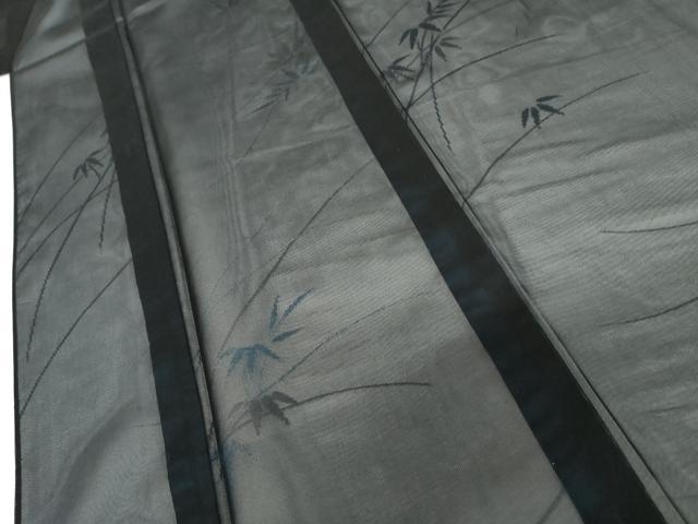 平和屋着物*夏物 小紋 風通紗 笹文 正絹 逸品 AABI8143cs