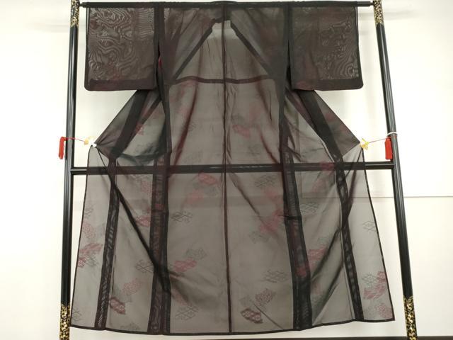 平和屋着物*夏物 小紋 風通紗 吉祥文 正絹 逸品 AABI8146cs