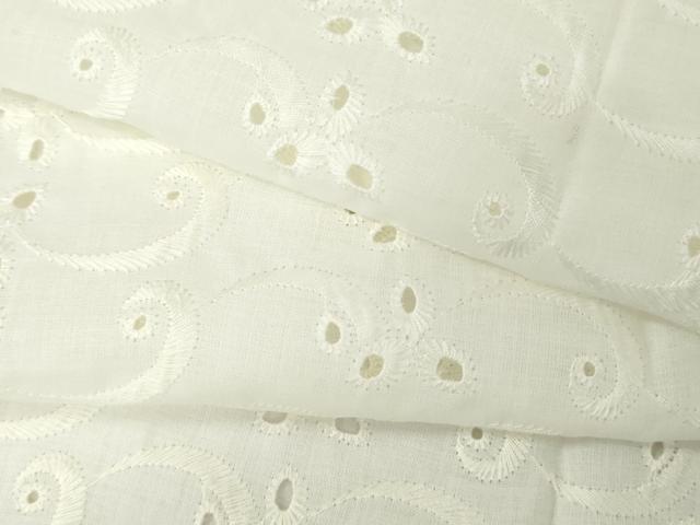 平和屋着物*夏物 長襦袢 レース 唐草文 綿 逸品 AABI8149cs
