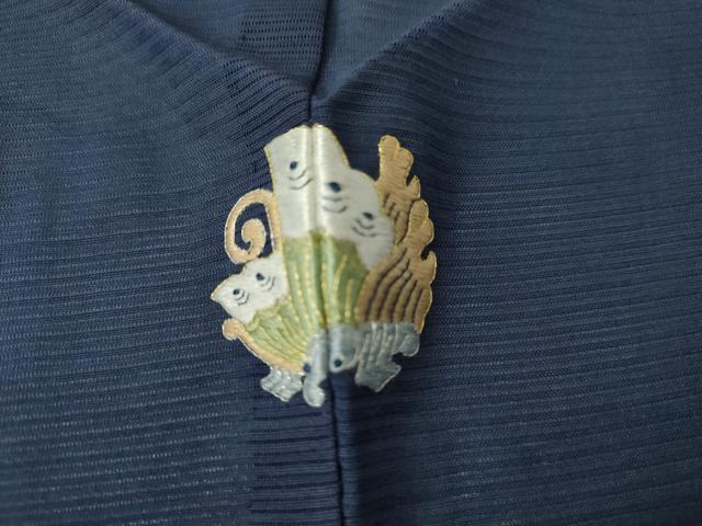 平和屋着物*夏物 訪問着 絽 駒刺繍 枝花文 金彩 ますいわ屋扱い 正絹 逸品 AABI8151cs