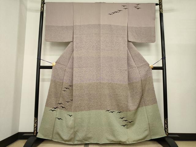 平和屋着物●訪問着 飛鳥文 正絹 逸品 未使用 AABI8164ck