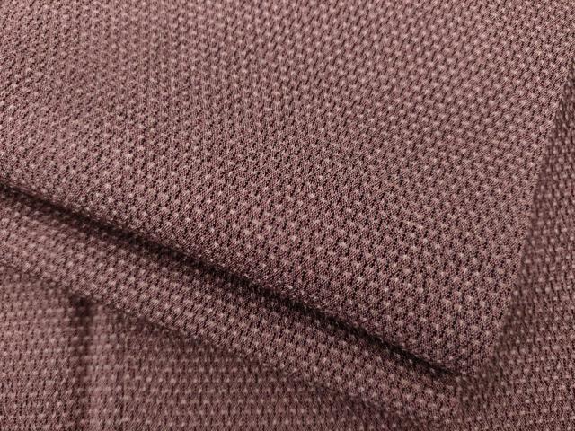 平和屋着物●お召 変わり格子 正絹 逸品 AABI8167ck