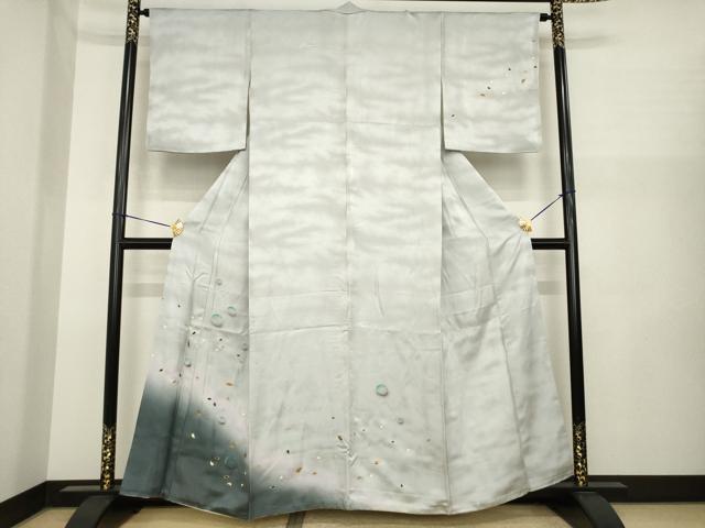 平和屋着物●訪問着 雫 桜 暈し染め 金彩 正絹 逸品 AABI8168ck