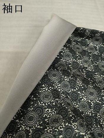 平和屋着物●江戸小紋 菊尽くし 黒地 正絹 逸品 AABI8180ck