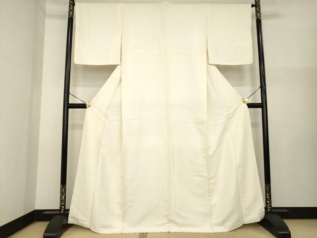 平和屋着物●ひげ紬 肌色 正絹 逸品 AABI8182ck