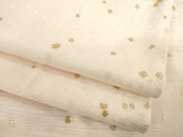 平和屋着物●長襦袢 袷 箔散らし文様 金彩 大丸扱い 正絹 逸品 未使用 AABI8189ck
