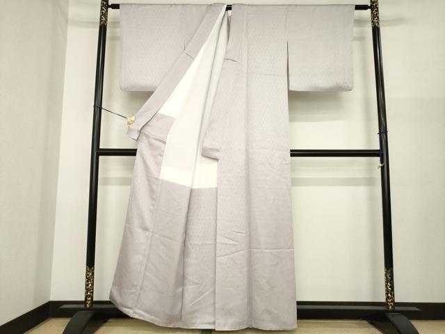平和屋着物●上質な色無地 作家物 鳩羽鼠色 正絹 逸品 AABI8190ck