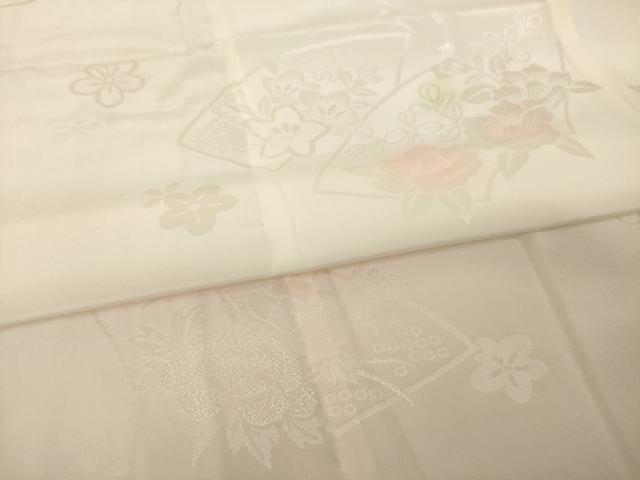 平和屋着物●振袖用長襦袢 無双仕立て 地紙花地紋 暈し染め 正絹 逸品 AABI8193ck