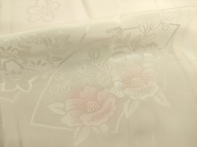 平和屋着物●振袖用長襦袢 無双仕立て 地紙花地紋 暈し染め 正絹 逸品 AABI8193ck