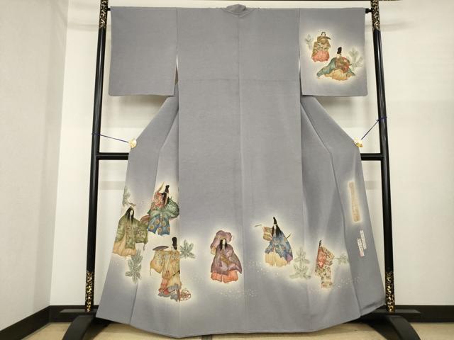 平和屋着物●友禅師・京の名工・伝統工芸士・樽本伊勢蔵 訪問着 能 暈し染め 金彩 正絹 逸品 AABI8207ck