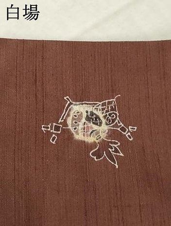 平和屋着物●上質な小紋 紬地 絞り 成り物 正絹 逸品 AABI8214ck