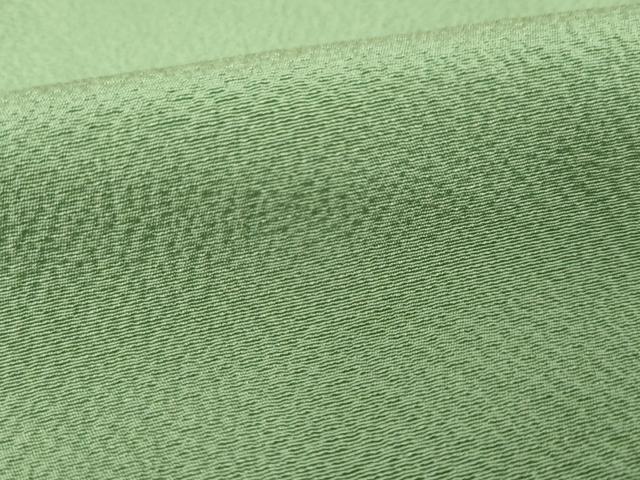平和屋着物●上質な色無地 鬱金染 老竹色 ロング丈 正絹 逸品 未使用 AABI8226ck