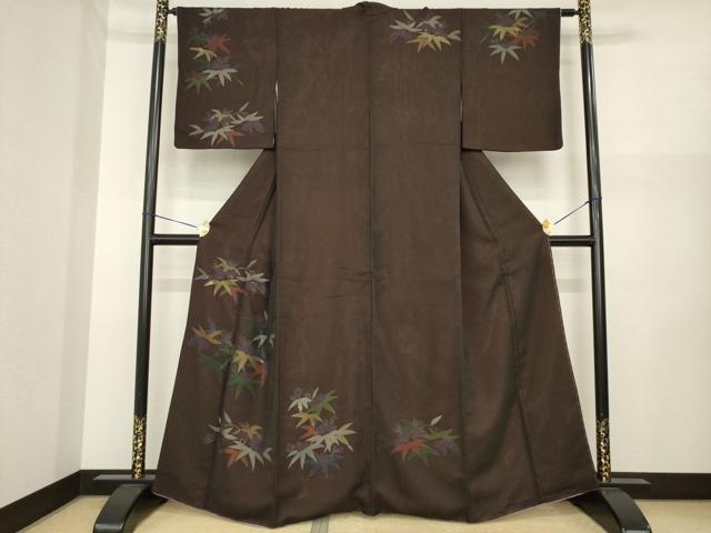 平和屋着物●訪問着 紗 草花文 金彩 金通し地 正絹 逸品 AABI8230ck