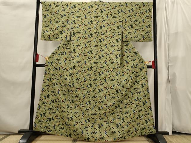 平和屋着物■小紋 網目文 洗える着物 AABI8251st
