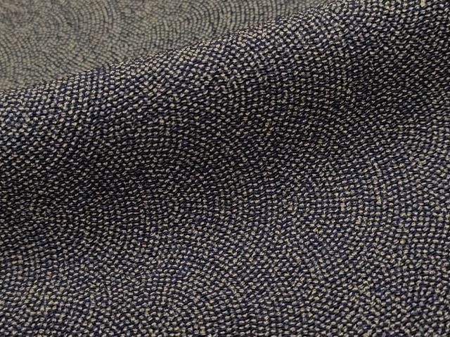 平和屋着物■江戸小紋 鮫小紋柄 鬼しぼ縮緬 正絹 逸品 AABI8285st