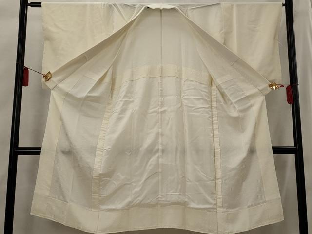 平和屋着物■長襦袢 無双仕立て 紗綾型地紋 正絹 逸品 AABI8288st
