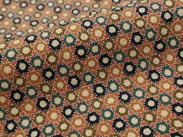 平和屋着物■上質な小紋 亀甲尽くし 正絹 逸品 未使用 AABI8295st