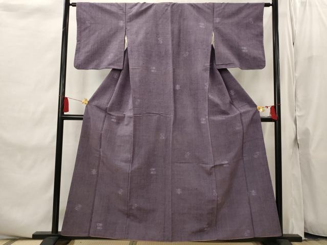 平和屋着物■上質な紬 琉球絣文様 正絹 逸品 AABI8319st