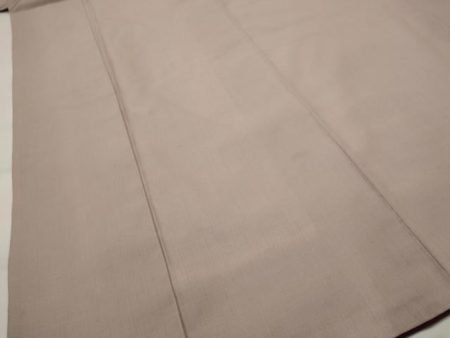平和屋着物■上質な紬 色無地 薄柿色 正絹 逸品 AABI8330st